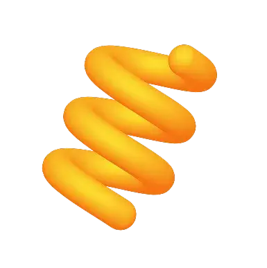 3D Spiral Yellow